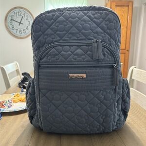 Large Gray Vera Bradley Disney Mickey Backpack
